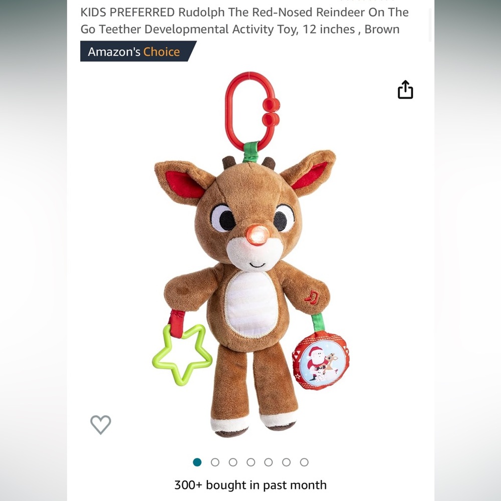 NWT 🏷️ Rudolph The Red-Nosed Reindeer Activity Toy